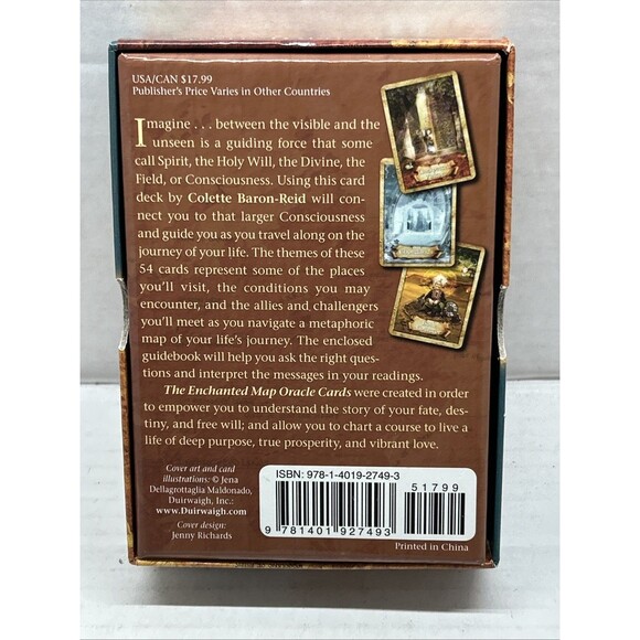 The Enchanted Map Oracle Cards: A 54-Card Deck & Guidebook~Colette Baron-Reid - Picture 2 of 2